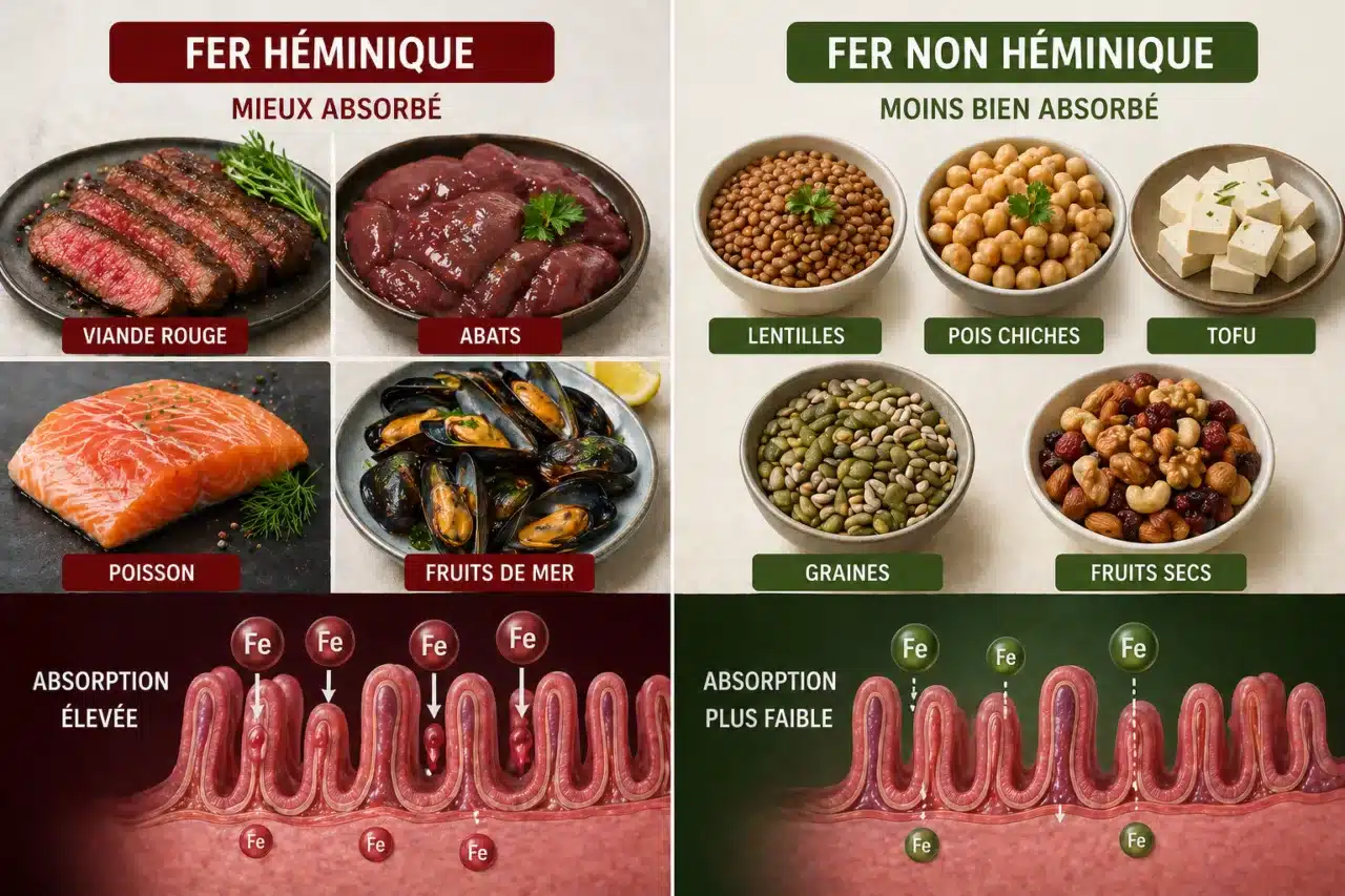 Le fer héminique et non héminique
