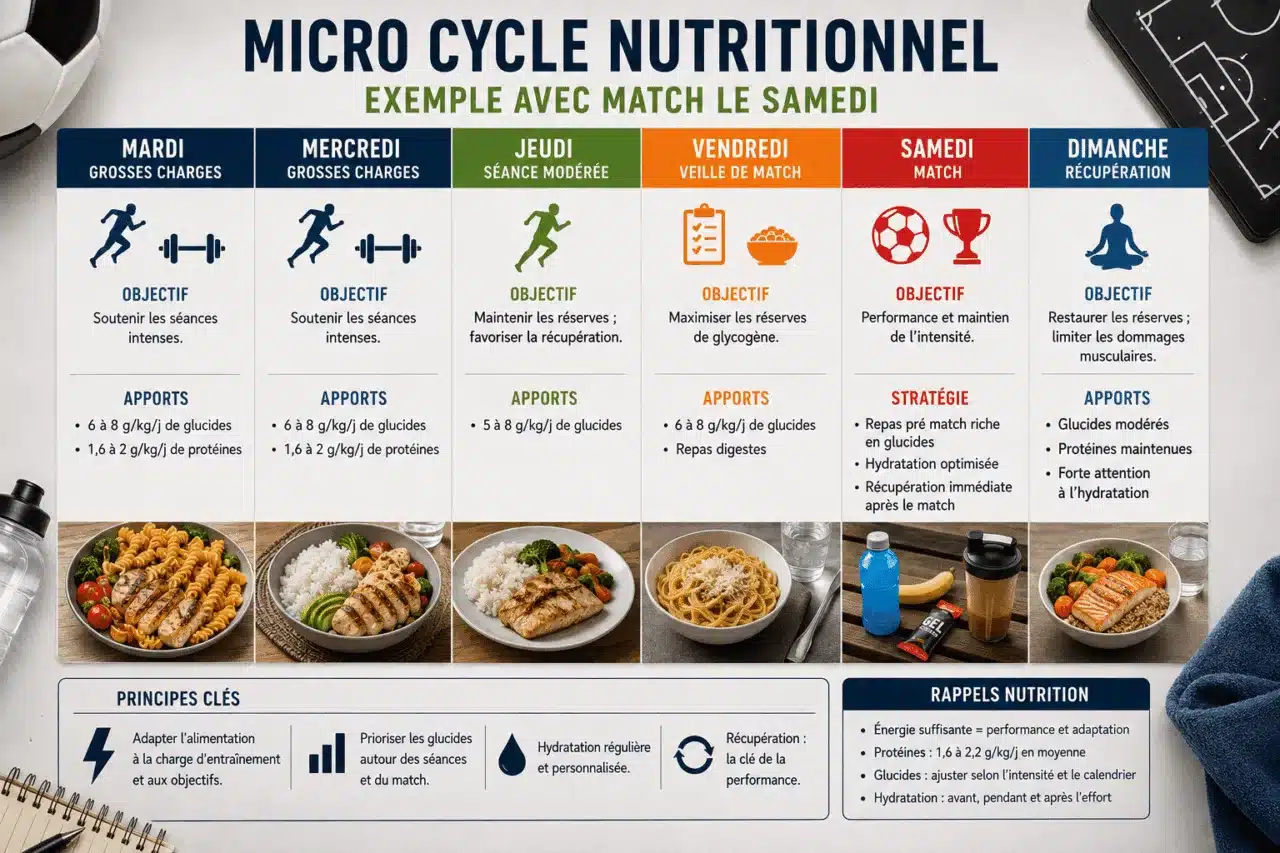 Périodisation en nutrition et performance du footballeur