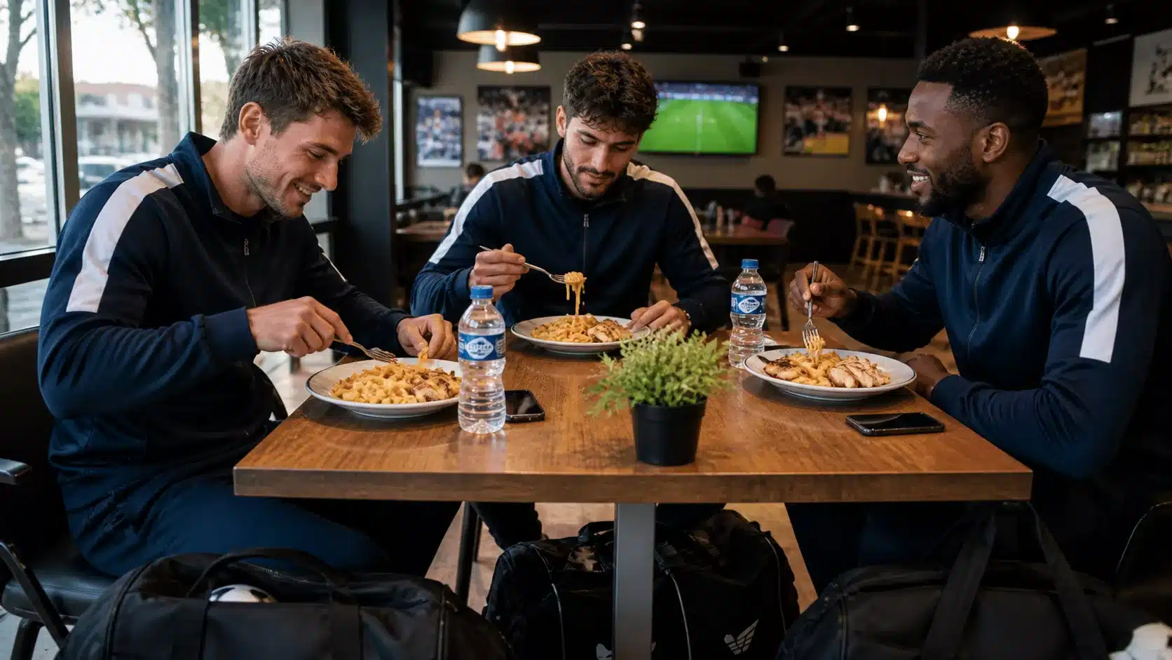 repas avant match pour la nutrition du footballeur amateur