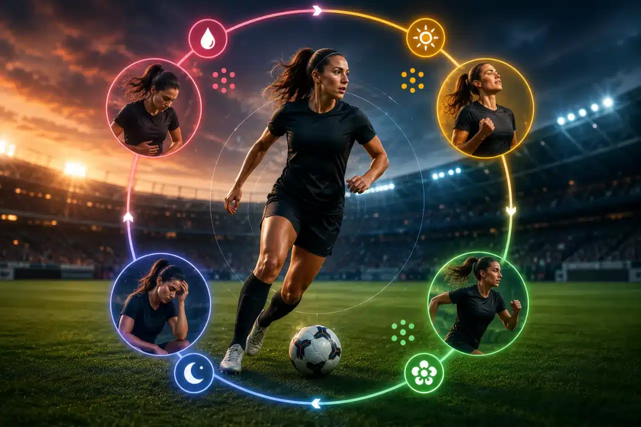 Cycle menstruel et football féminin performance sportive