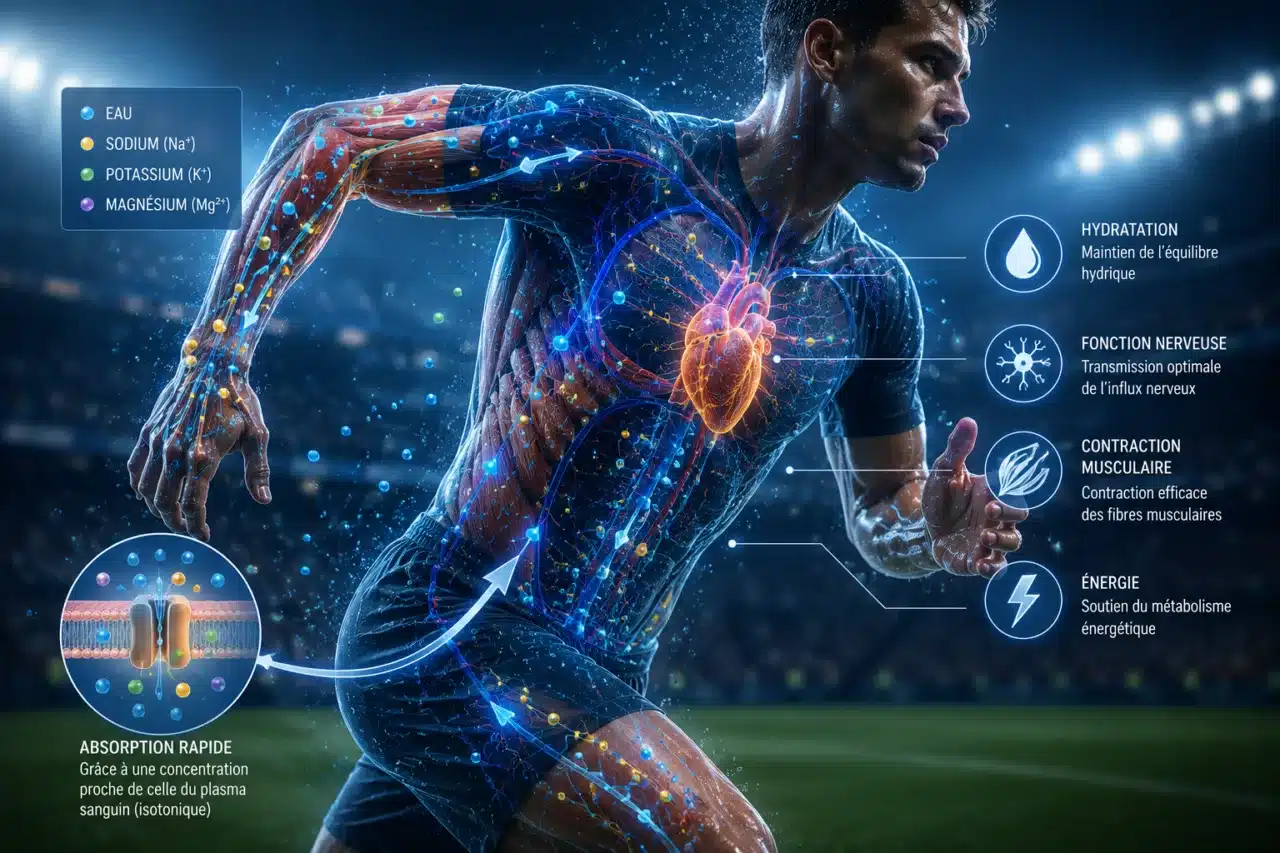 électrolytes et hydratation musculaire football