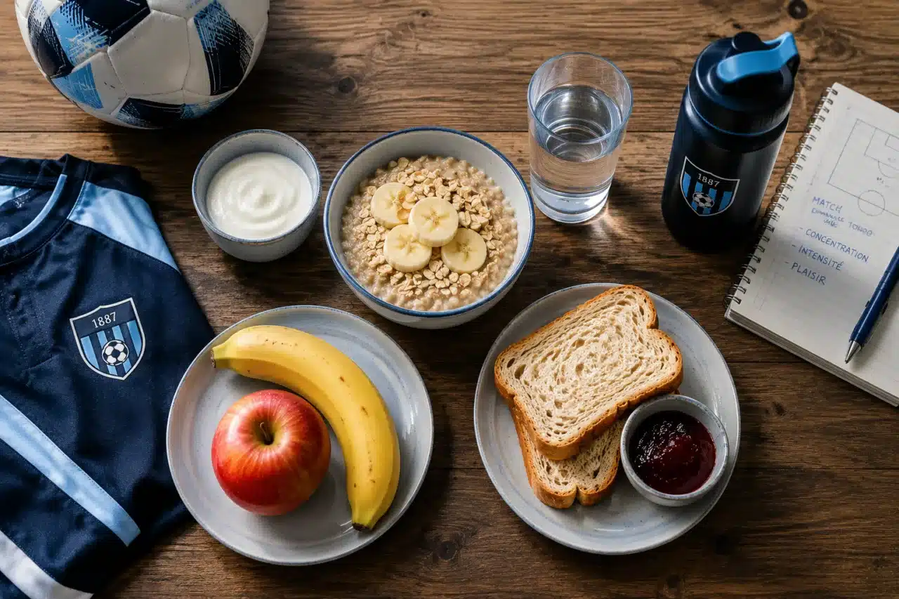 exemple de petit-déjeuner équilibré avant match