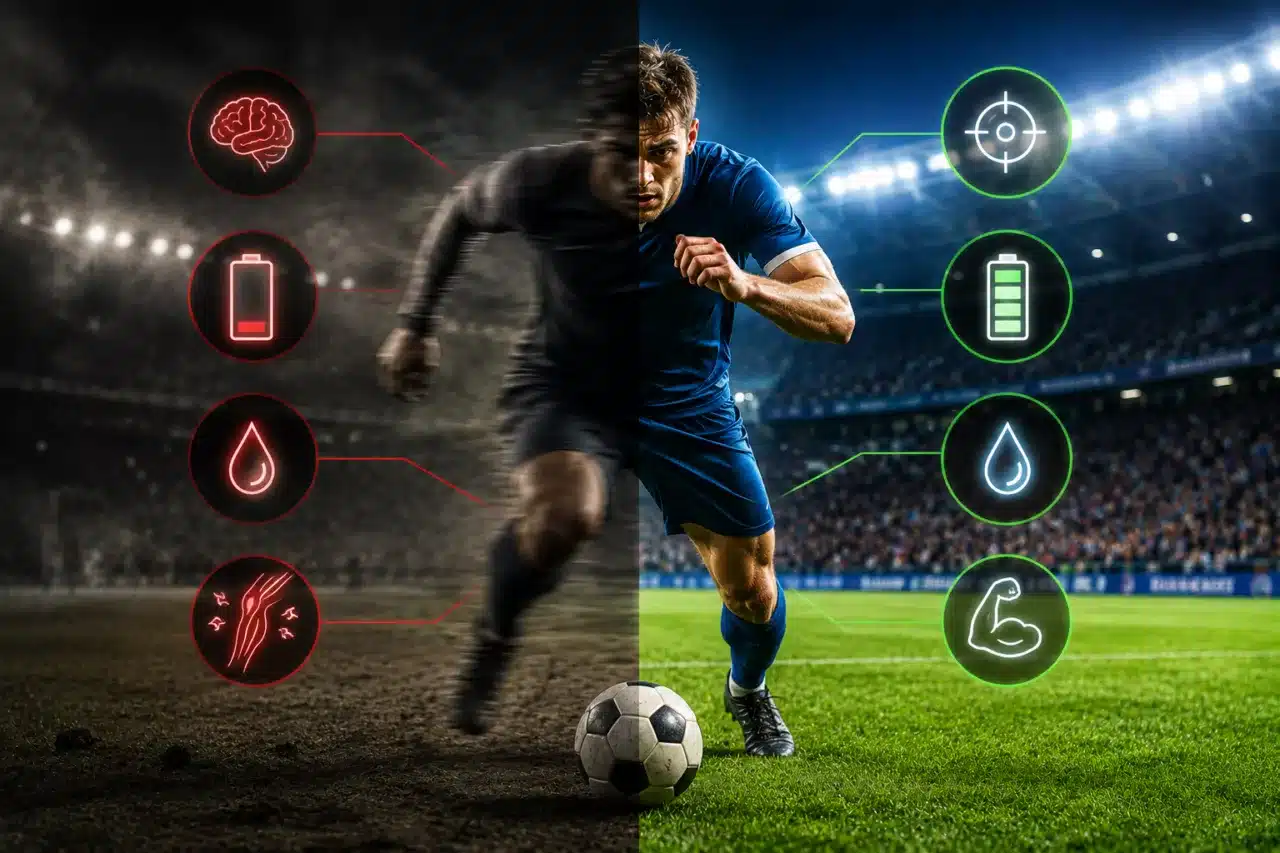 Effets de l'alcool sur les performances d'un footballeur
